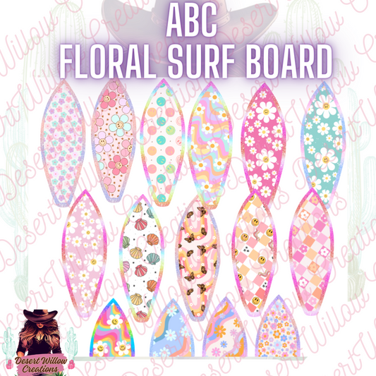Abc surfboard (cardstock)