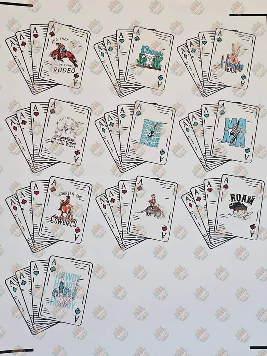 abc fanned out cards for the spade