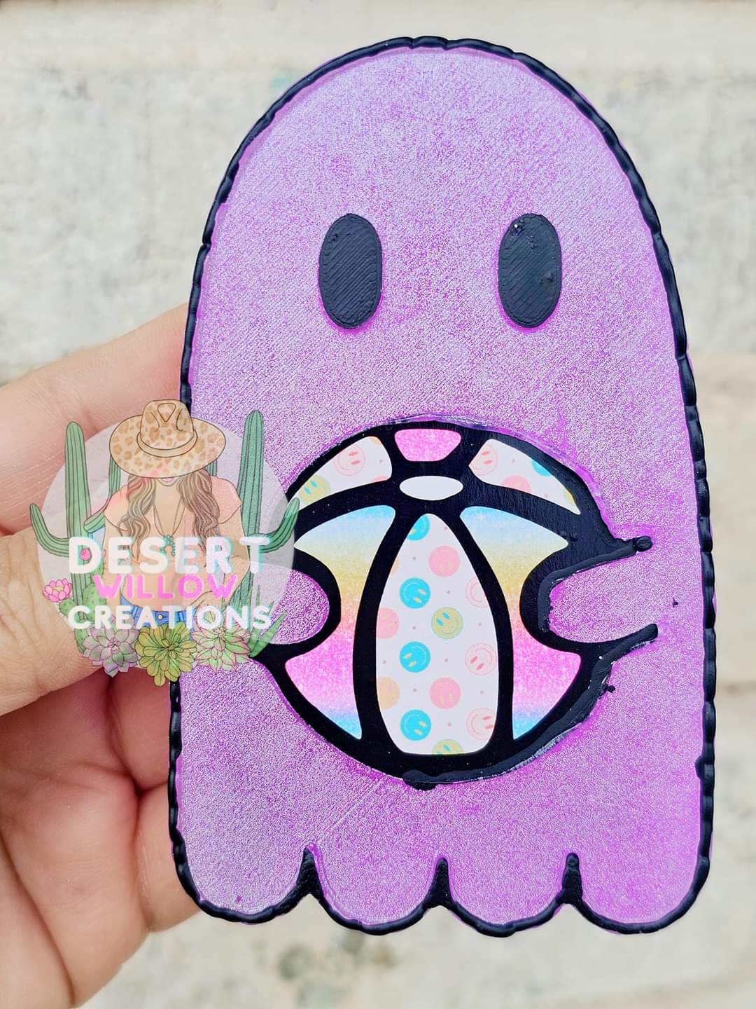 Beach ball ghost (cardstock)