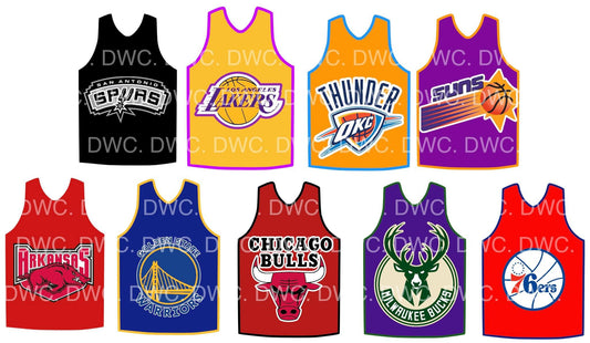 Abc basketball jersey cardstock (read description)