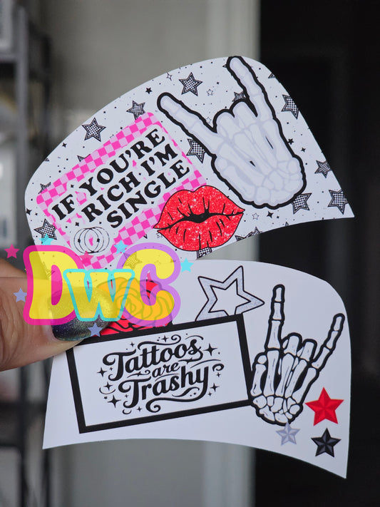 Southern glitter trucker hat cardstock