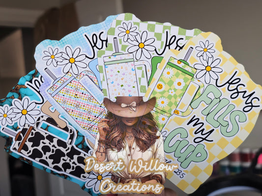 Abc Jesus full my cup cardstock option