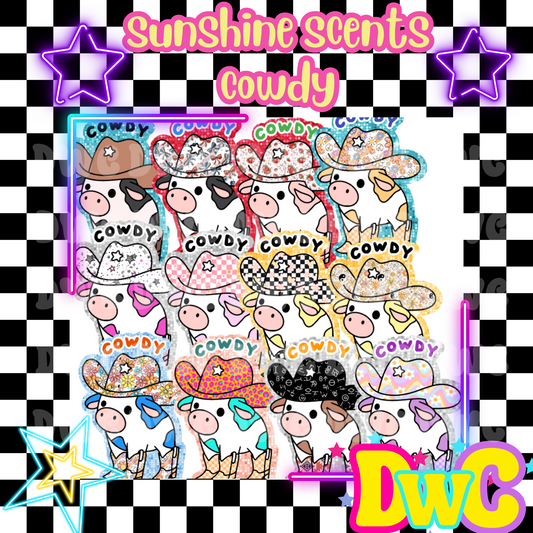 Sunshine scent cowdy cardstock