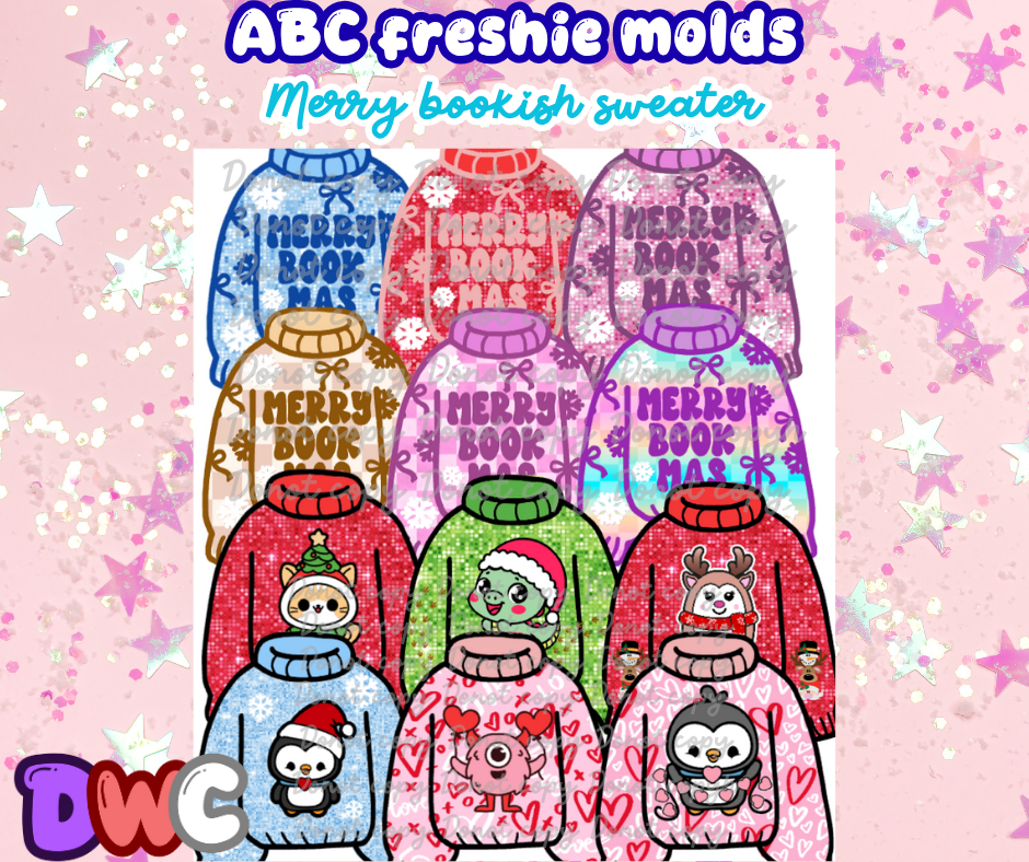 Abc merry book mas sweater cardstock