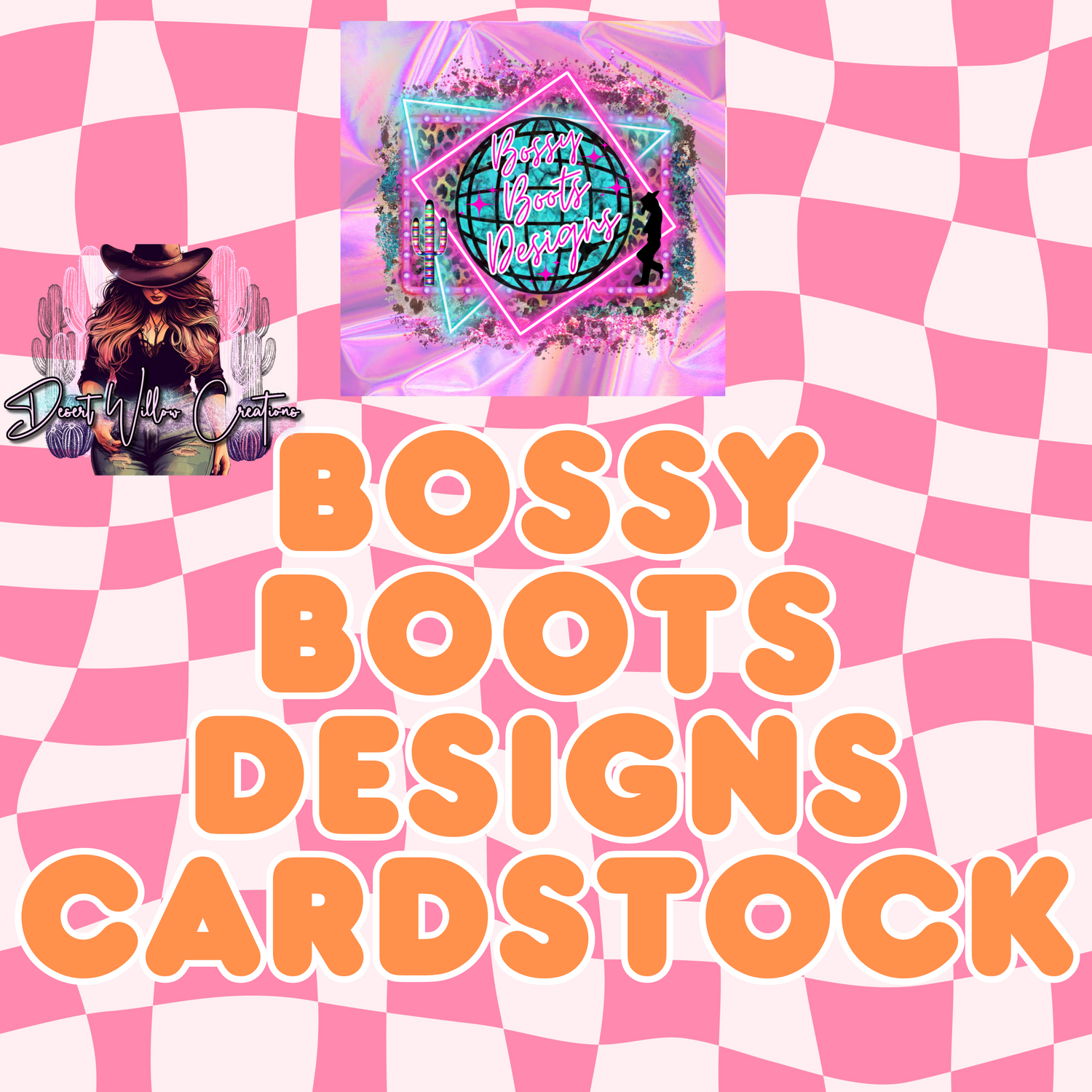 Bossy Boots cardstock