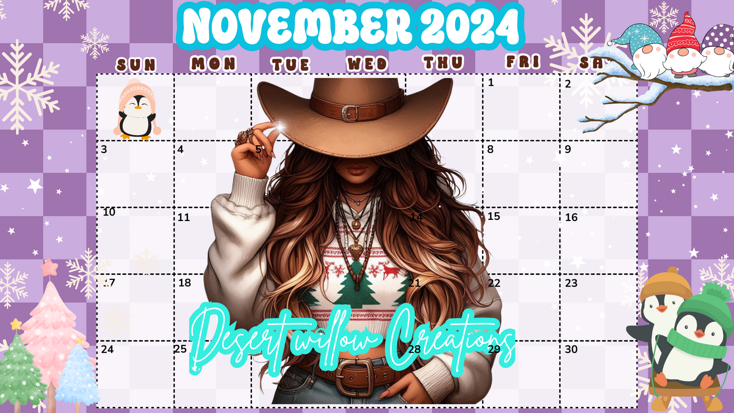 november digital calendar