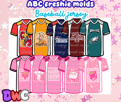 Abc Baseball jersey (cardstock)