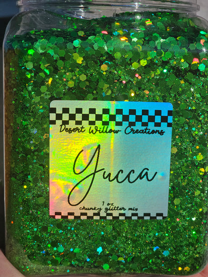 Yucca chunky glitter