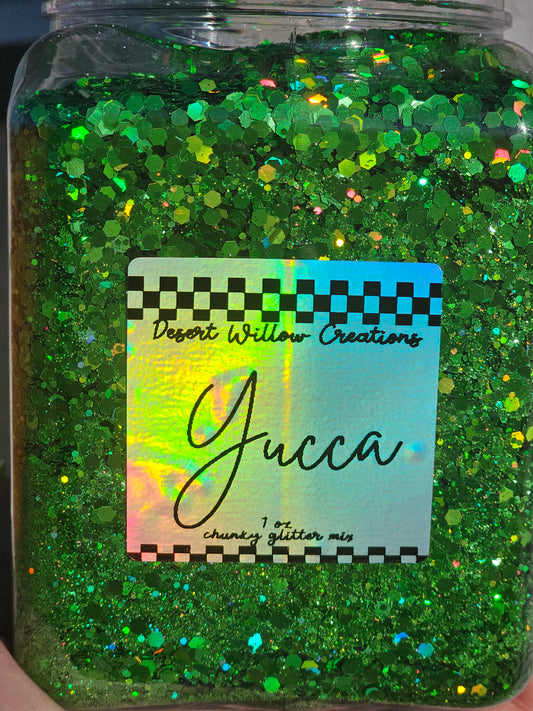 Yucca chunky glitter