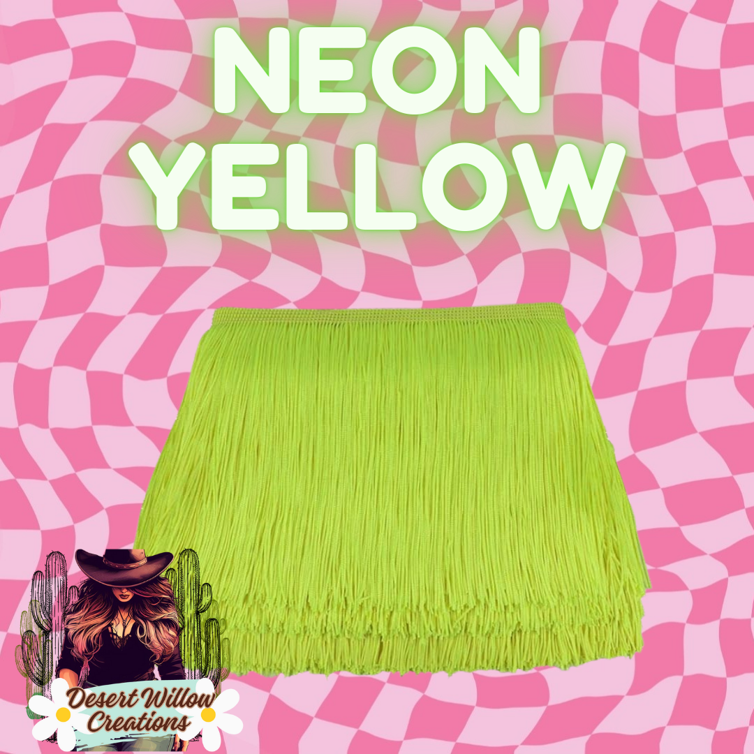 neon yellow fringe – Desert Willow Creations LLC