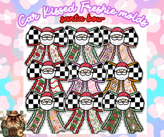 carkissed molds santa bow. cardstock