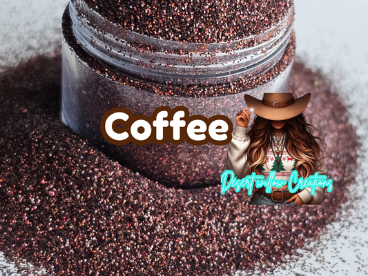 Coffee holographic fine glitter