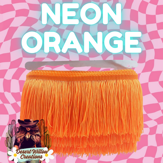 neon orange fringe