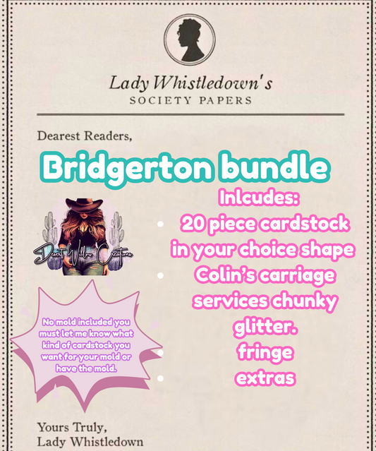 Bridgerton bundle (you choose the shape) cardstock.