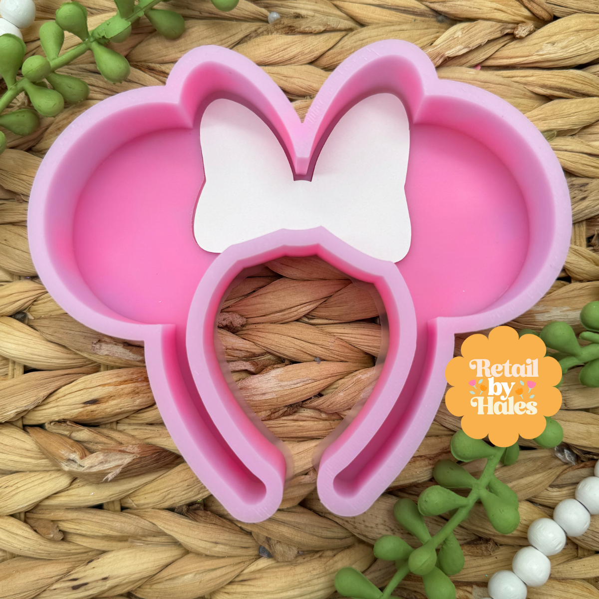 Retail by hales bow ear headband cardstock