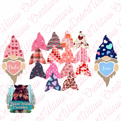 Abc Gnome heart an hat 20ct