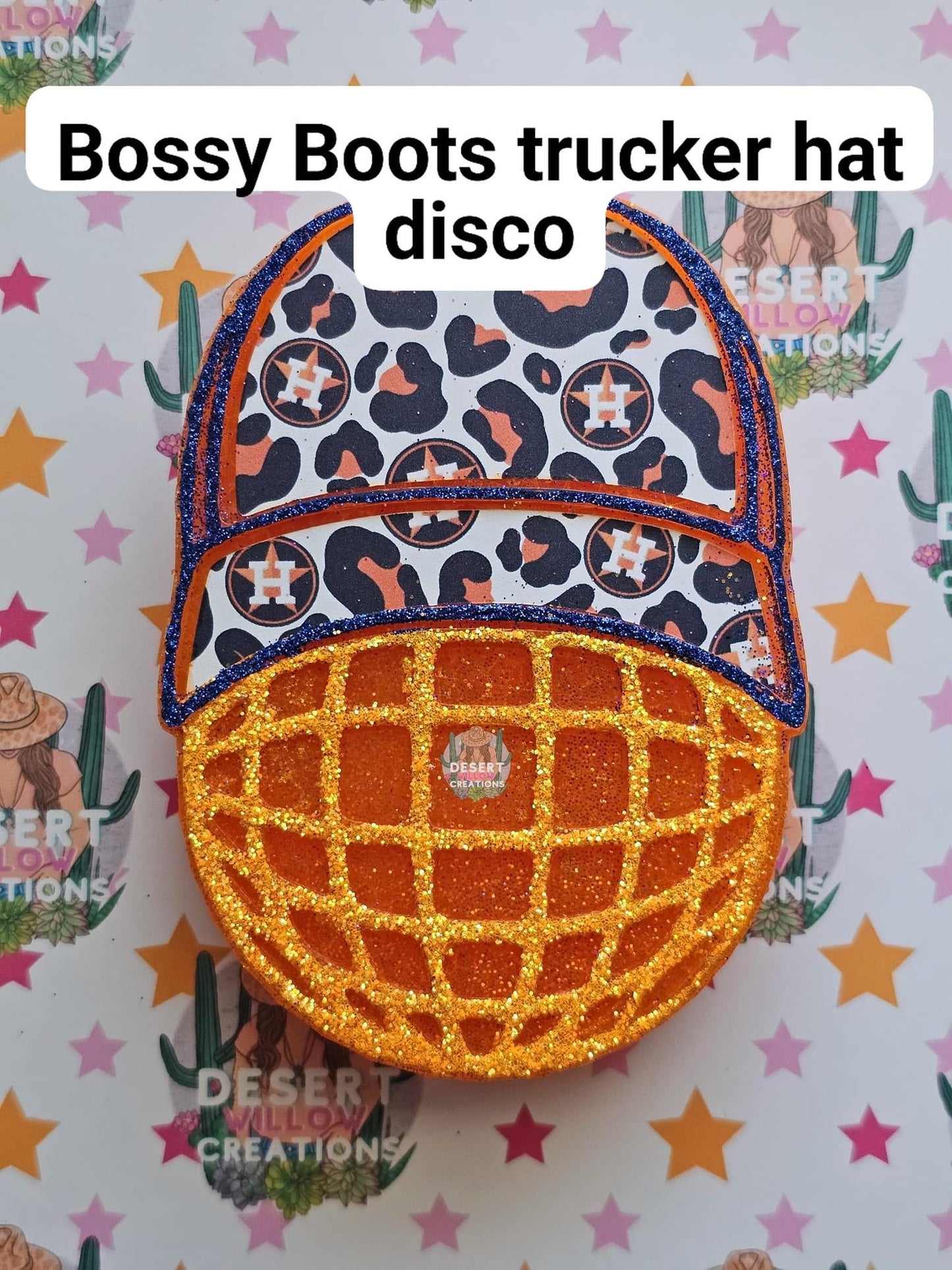 bossy boots trucker hat disco