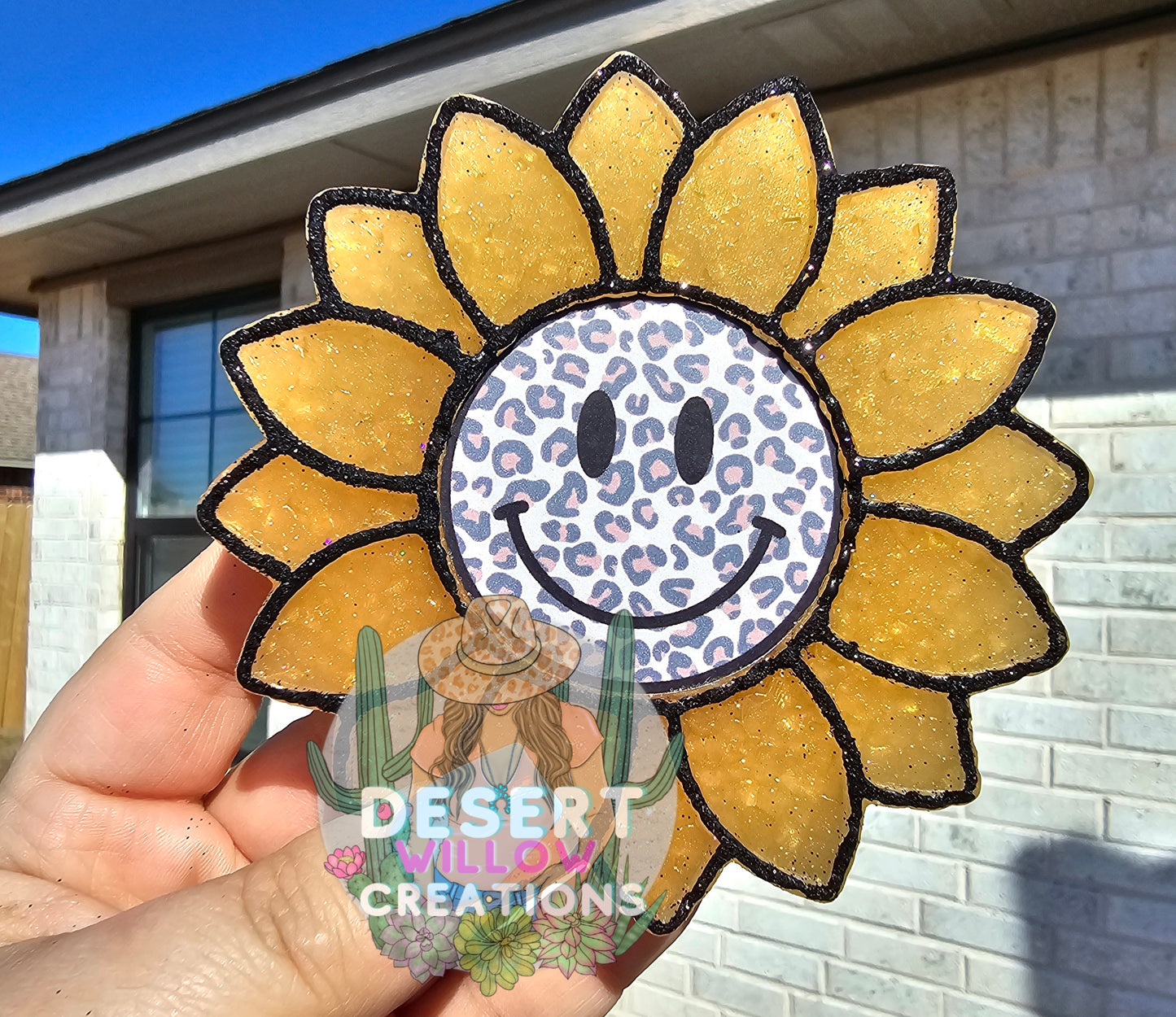 Abc Sunflower round cardstock