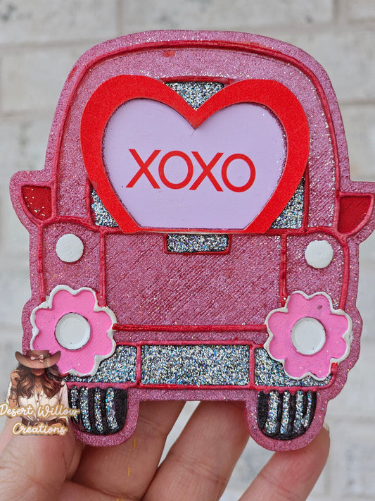 Abc heart truck cardstock (heart)