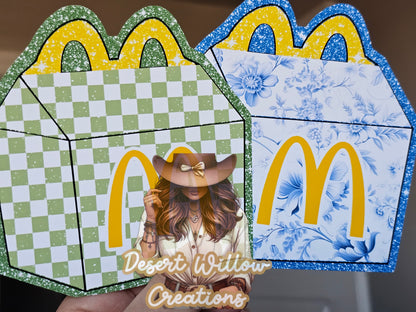 ABC Happy meal cardstock