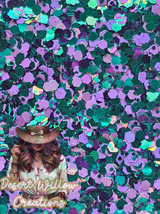 Under the sea chunky glitter