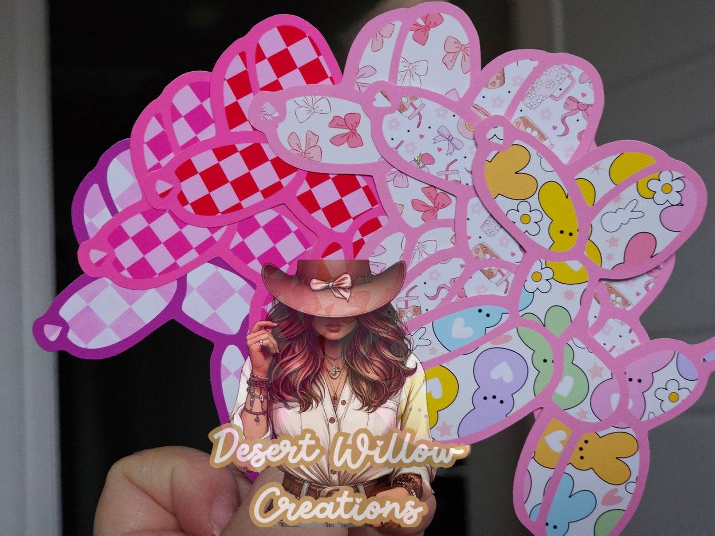 Balloon dog cardstock
