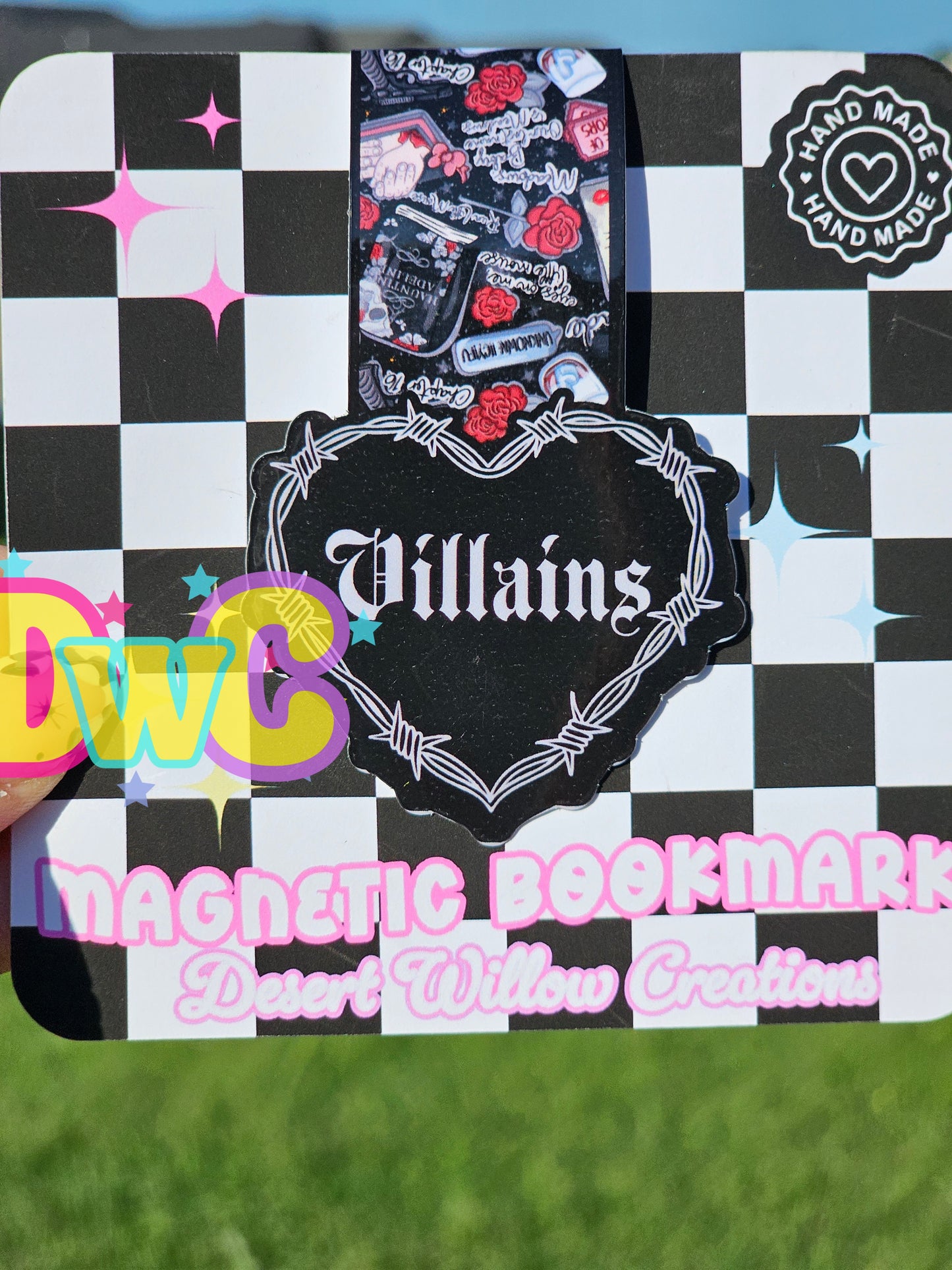 Villains magnetic bookmark