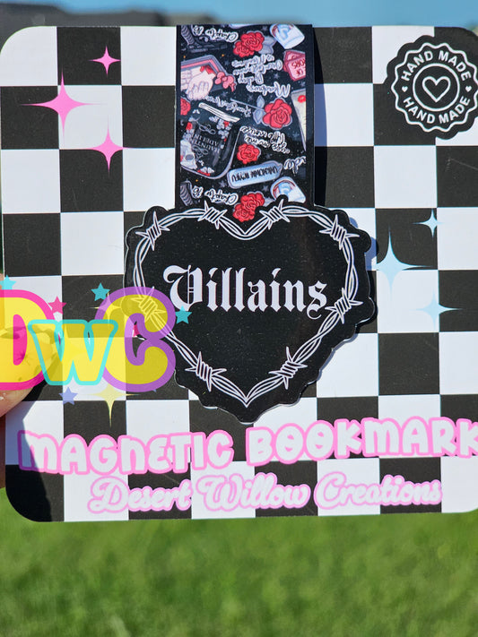 Villains magnetic bookmark