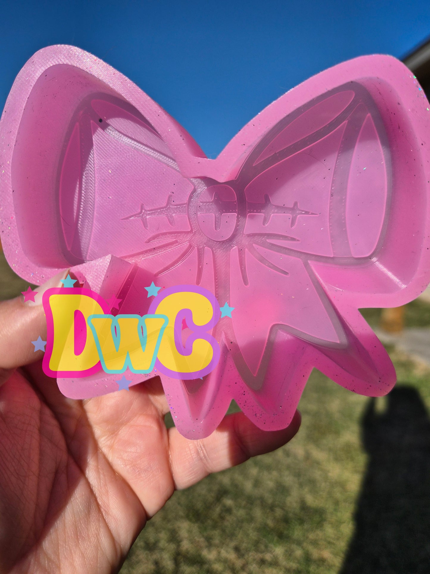 abc football bow  cardstock