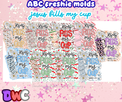 Abc Jesus full my cup cardstock option