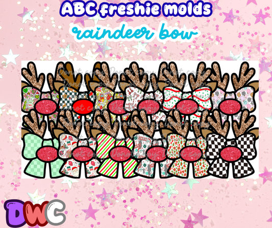 Abc reindeee bow cardstock