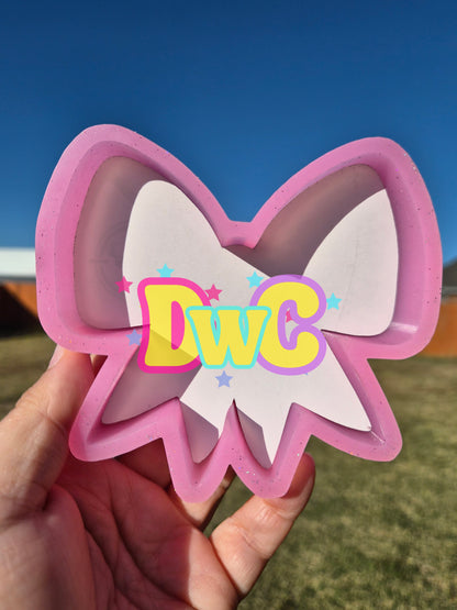 abc football bow  cardstock