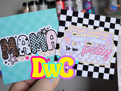 Square cardstock