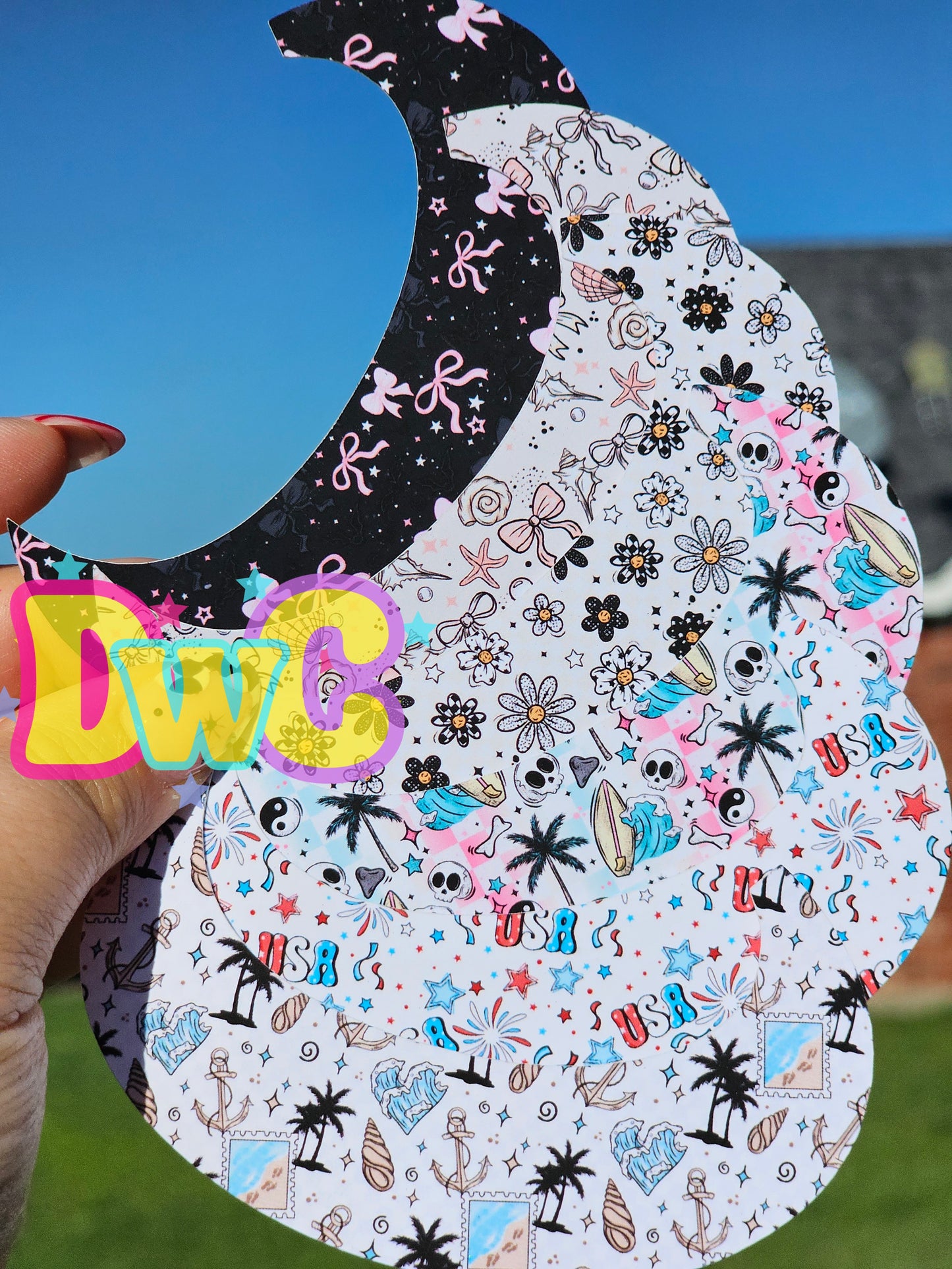 Abc duck floaty cardstock
